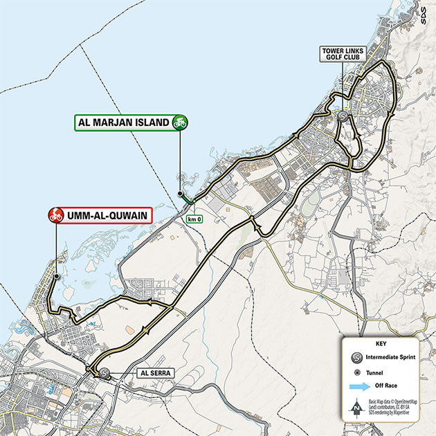 UAE Tour stage 5 map
